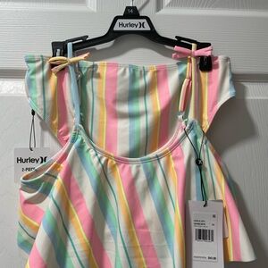 Hurley Multicolor Striped Two-Piece Outfit